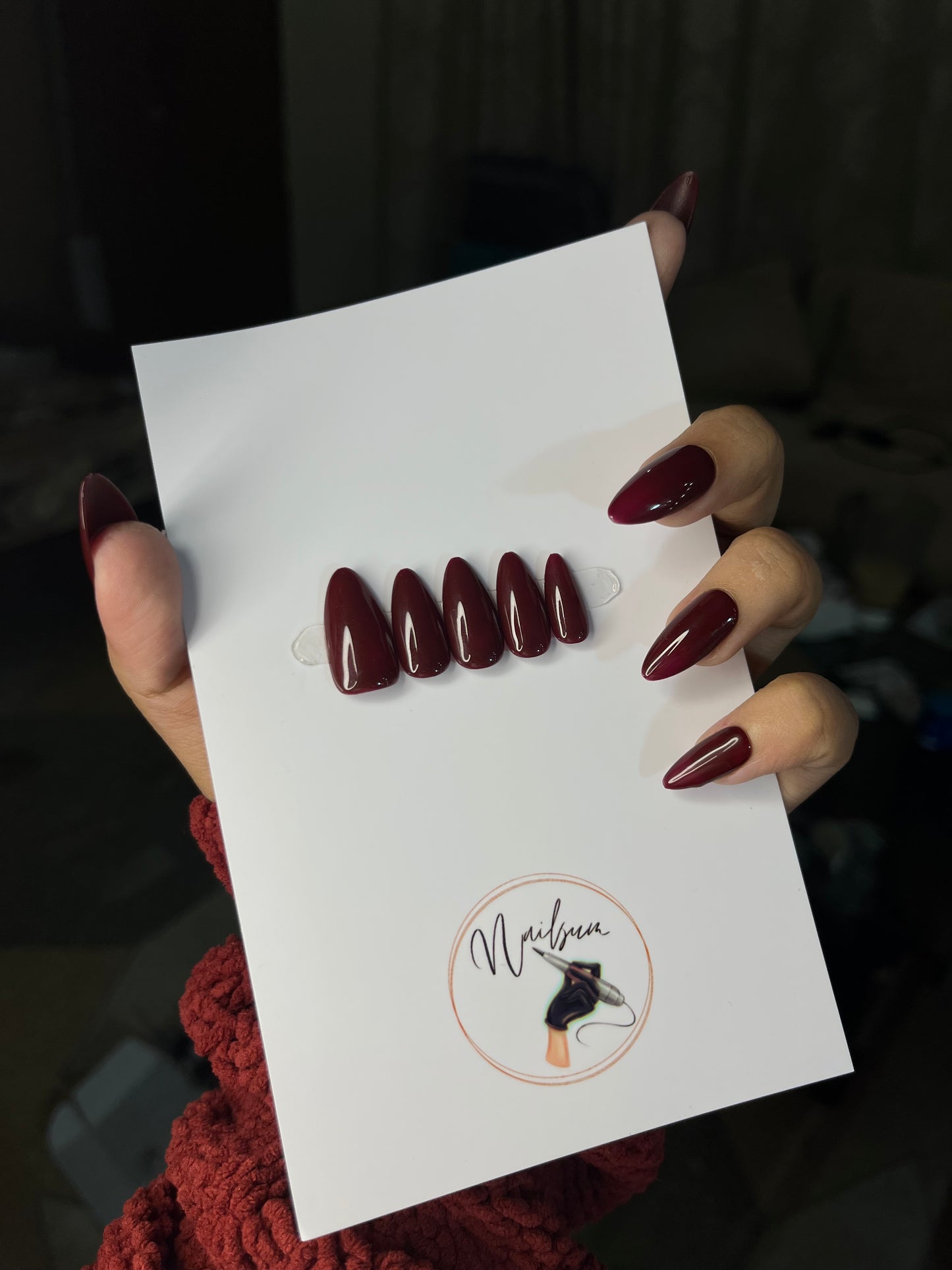 WINE RED SOLID SET