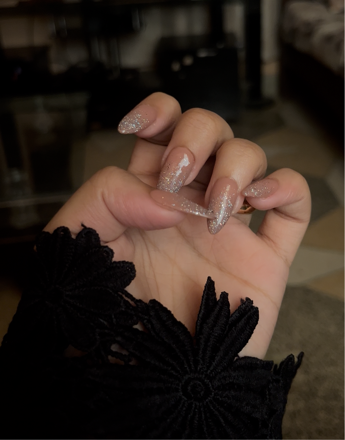 NUDE GLITTER SET