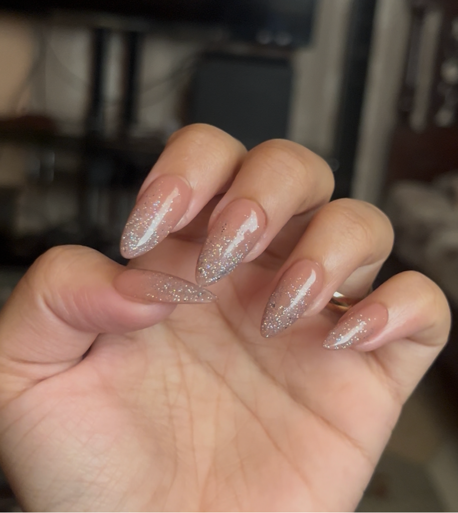 NUDE GLITTER SET