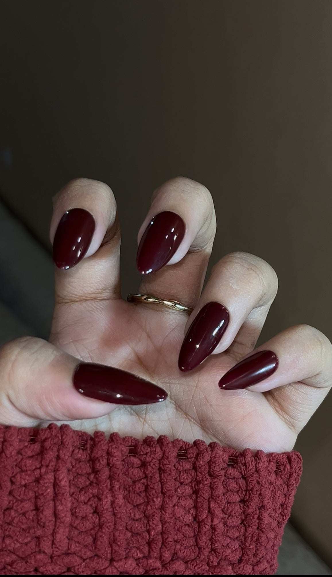 WINE RED SOLID SET - Nailsum