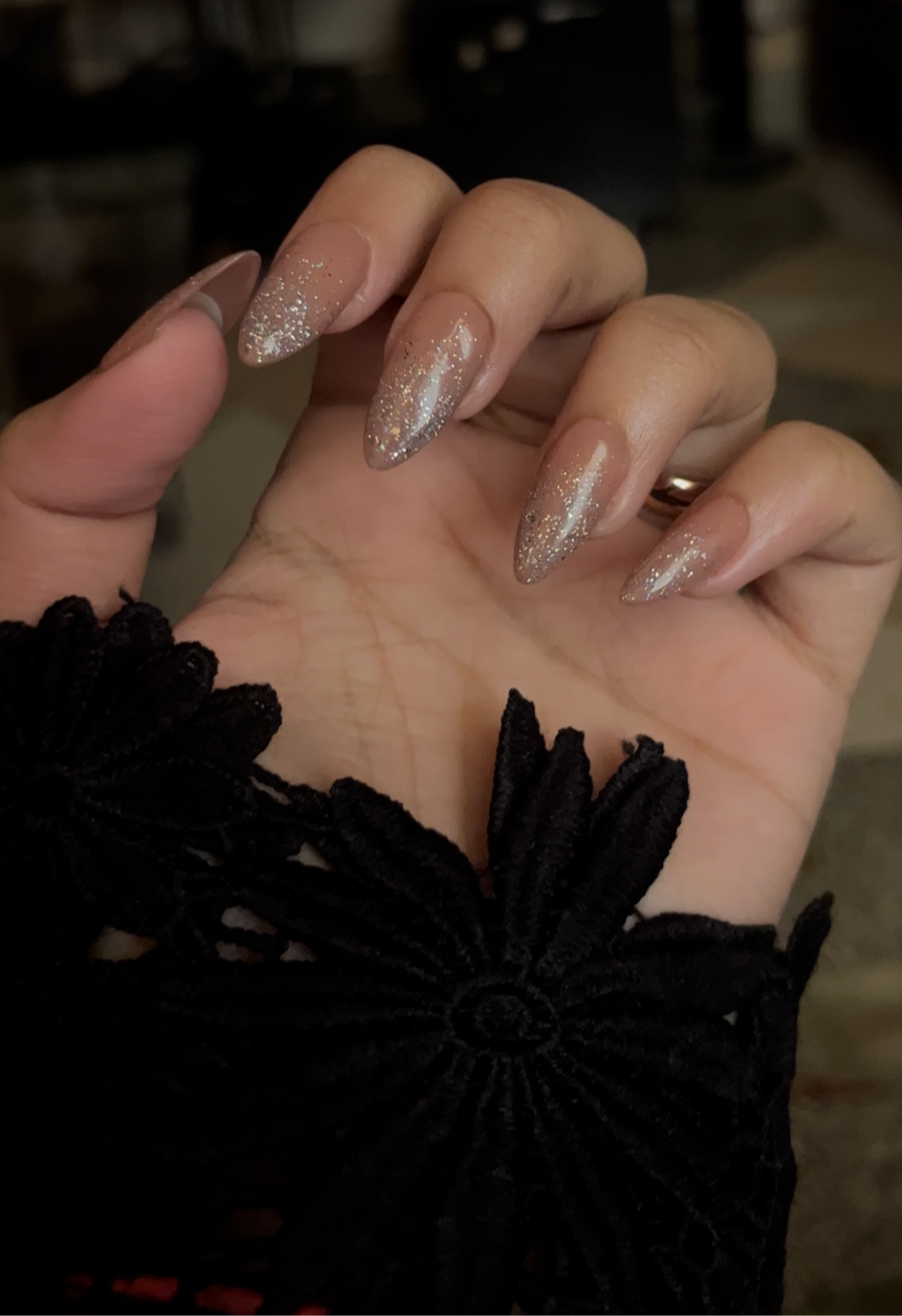 NUDE GLITTER SET